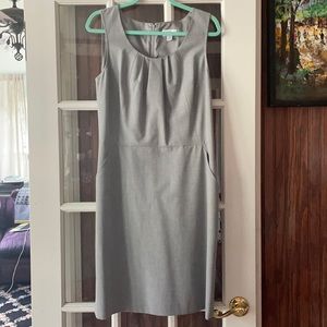 Gray Ann Taylor LOFT shift dress with pockets